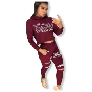 Feminino Conjunto Moletinho - Rosa