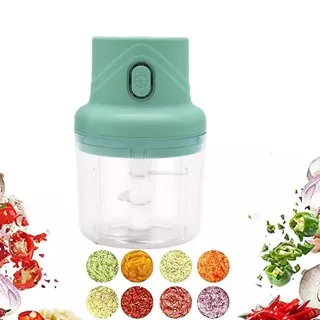 Picador elétrico mini de alimentos - 3 lâminas, 250 ml - Único