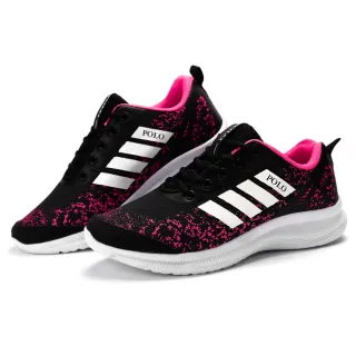 Lançamento Confortável Tênis Feminino Caminhada Leve - 409-PRETO-PINK