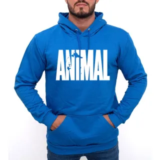Blusa de Moletom Canguru Animal Pak para Academia e Musculação - Cinza
