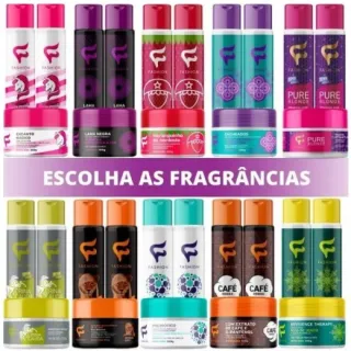 A Sua Escolha - Kit Capilar Shampoo + Condicionador + Mascara - Oleo Ricino