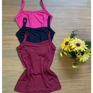 Malha Suede Regata Alcinha Kit 10 Blusas - KIT COM 5 PEÇAS