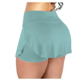 Saia Fitness Casual para Malhar na Academia - Treino de Caminhada - Verde Limão