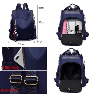 Mochila feminina fashion antifurto para trabalho e escola - Raryel - Rosa Coral