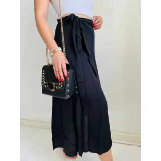 Amarração Estampa Floral Saia Longa Envelope Feminina Fenda - estampa 16