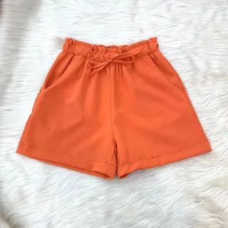 Moda Verão Feminina Alfaiataria Curta em Tecido de Qualidade - Fúcsia