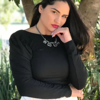 Blusinha Princesa Bufante Manga Longa Canelado - Moda Feminina - Azul