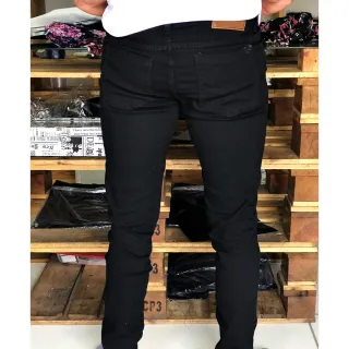 Calça Slim Elastano Premium Rasgada Branca Destroyed Desfiada - 38