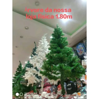 Pinheiro de Natal Verde Tradicional - Tamanhos: 120cm, 150cm, 180cm e 210cm - Arvore natal verde tradicional