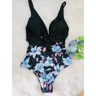 Moda praia floral: Maio com bojo removível, peça única 40-46