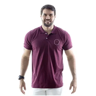 Camiseta Polo Gola Bordado Tora Bora Dublin Vinho Algodão