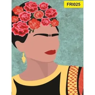 Placa 21 a 40 Frida Kahlo Decorativa - FRI30