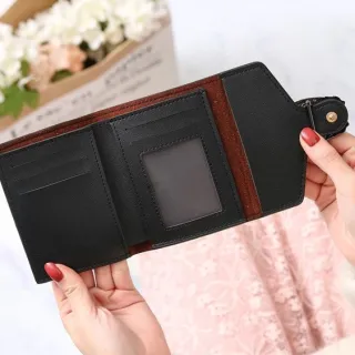 Carteira de Couro Personalizada com Fecho de Dragão - Vinho