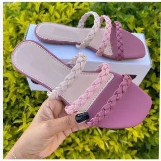 Rasteirinha Confortável Feminina - Sair Dia a Dia e Trabalho - Magnólia