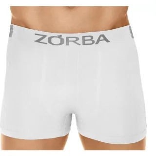 Envio Imediato! Kit com 10 Cuecas Boxer Zorba Original Masculina em Microfibra - Detalhes de Fabricação (brancas) - GG