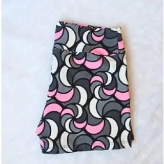 Academia curto fitness feminino para treinos - Ondas vermelhas