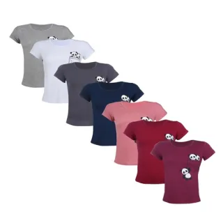 T-shirt Feminina Bolso Panda - Blusa - Branco