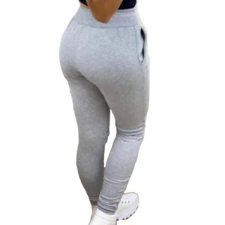 Moletom Feminino Flanelado Algodão - Calça Casual Treino Caminhada - Cinza