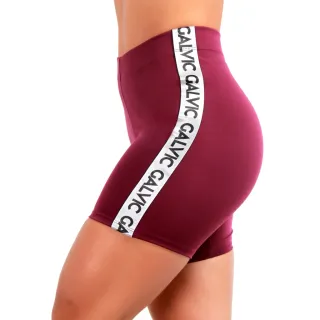 Bermuda Fitness Elástico Lateral Academia - Vinho