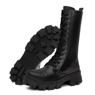 Feminina Bota Cano Alto Longo - 42