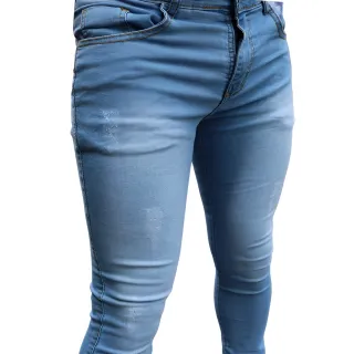Modelo Masculino Calça Jeans Skinny Elastano Clara Veste Perfeitamente - 44