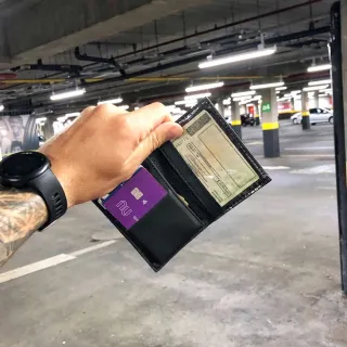 Porta Cartão Slim, Carteira Pequena, CNH