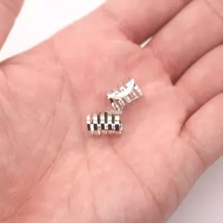 Acessórios de brinco feminino masculino - Brinco fake piercing para cartilagem - D 1Par Dourado