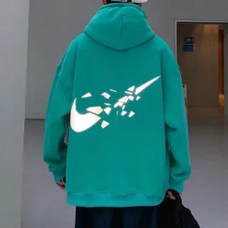 Moda masculina: Moletom Unissex com Capuz Refletivo #637