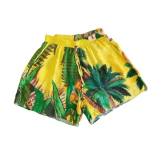 Estampado Viscose Feminino Shorts Kit 5 - EXG