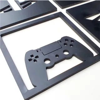 Quadro Vazado Gamer Geek em MDF 3mm - Decoração Original - The Witcher DV_0419