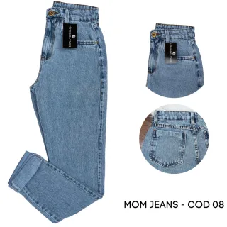 Cintura Super Alta Mom Jeans Feminina - Calça Mom - MOM COD 03