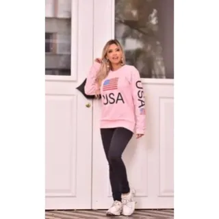 Feminino Blusa Moletom Frio - G