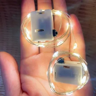 Pilha Pisca Luz Fada LED 1m - cor light