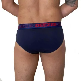Atacado Masculina Cueca Slip Puro Algodão Tradicional - Kit 9 - M: 38-40