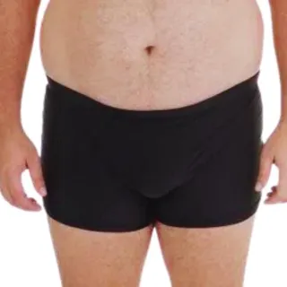 Moda Praia Sunga Boxer Proteção UV Poliamida Forro Cordão Ajuste - Vermelha