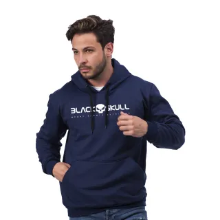 Marcas Grandes Moletom Masculino Blusa de Frio para Academia - Azul Marinho Moletom BlackSkul