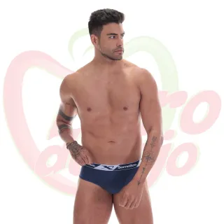 Cuecas Slip 100% Algodão Somellos Adulto - Kit com 3 ou 6 - Kit com 3