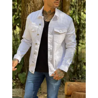 Sarja Branca Masculina Jaqueta - P
