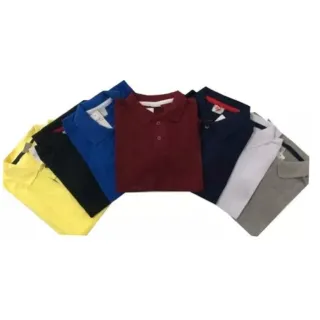 Oferta Kit 10 Camisa Masculina Gola Polo Luxo Atacado - P