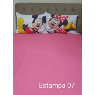 Poliéster Jogo de Lençol Casal Temático 3 Peças - Diversos - 11 VERMELHO