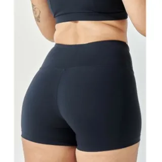 Cintura Alta Shorts Feminino Fitness Poliamida Suplex Esportivo Academia - SHORTS LEGG AZUL