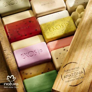 Unidade individual de 100g do sabonete cremoso Natura Ekos - Buriti