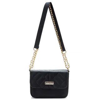 Bolsa Pequena Transversal Alça Corrente - Preta