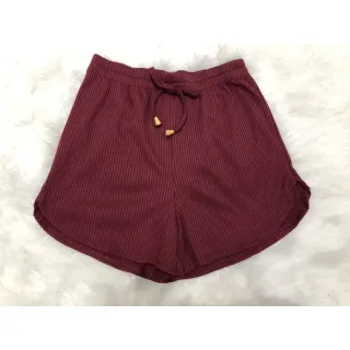 Shorts Academia Malha Canelada Ponteira 2023 Curto - CORES VARIADAS