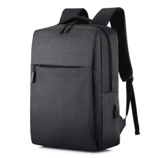 Mochila Resistente à Água com USB - Masculina e Feminino - Cinza