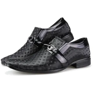 Confortável Clássico Masculino Touroboots Social Sapato 2 Pares - Azul e Preto