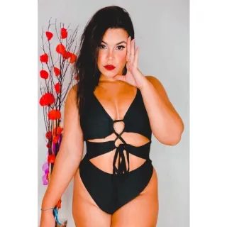 Maiô Suplex Trançado Onça com Bojo Colorido - Carnaval 2022 - Trançado lateral preto