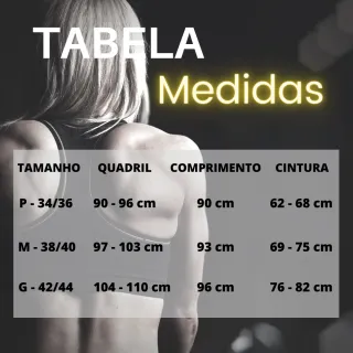 Top Fitness e Calça Legging Conjunto Academia Feminino - Preto