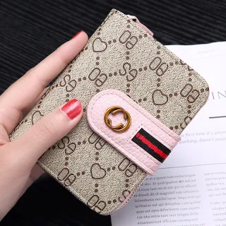 Porta-Cartões de Couro Pequeno com Zíper Curto - Capacidade Grande - 002-B