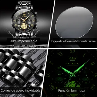 Relógio Masculino OLEVS 2859 Luxo Original à Prova D